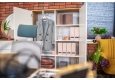 DEERHORN® Bílá kancelářská skříň na oblečení a pořadače