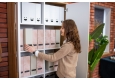 DEERHORN® Vícepolicová bílá kancelářská skříň