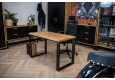 designový kancelářský stůl z dubového dřeva a černého kovu DEERHORN® v moderní kanceláři