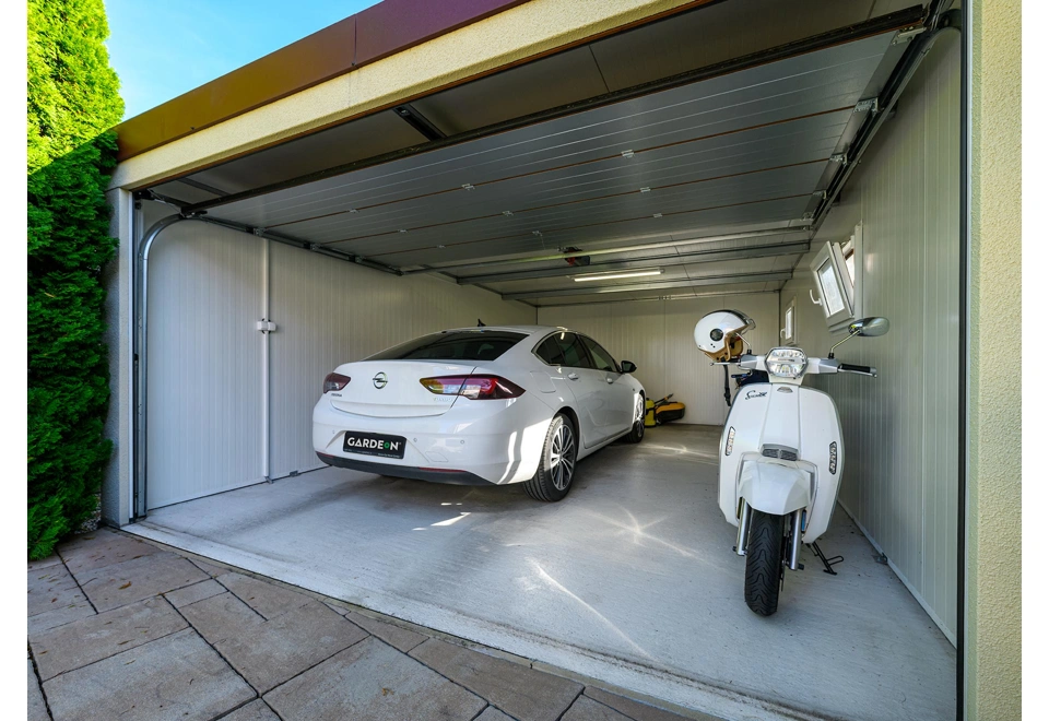 GARDEON® Garáž s vraty Hörmann a dvěma okny