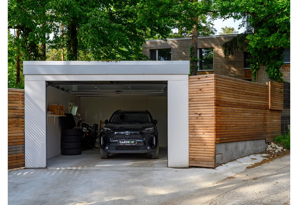 GARDEON® Garáž s vraty Hörmann a oknem
