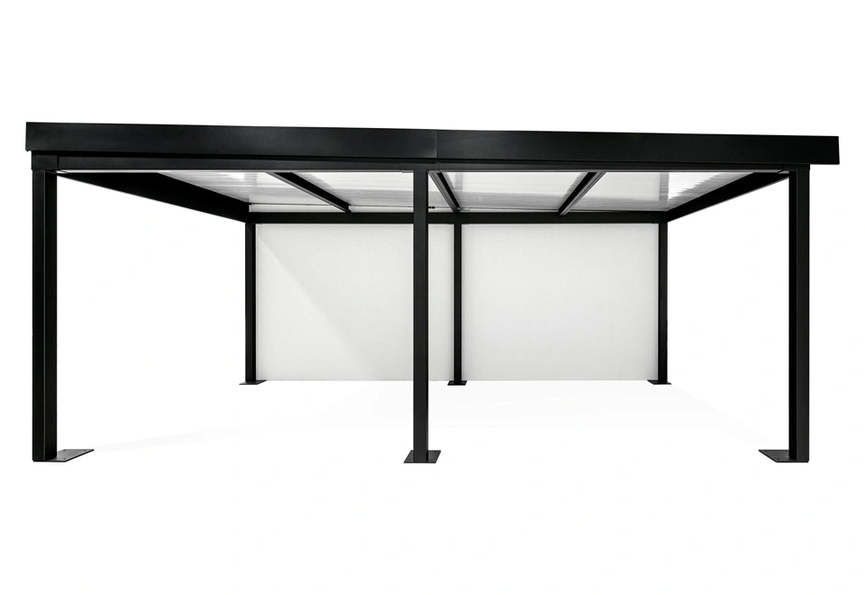 GARDEON® Garáž s vraty Hörmann, oknem a pravým přístřeškem