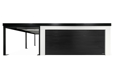 GARDEON® Garáž se sekčními garážovými vraty Hörmann (5000 × 2125 mm) a přístřeškem