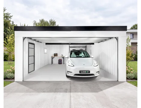 GARDEON® Garáž se sekčními garážovými vraty Hörmann (5000 × 2125 mm)