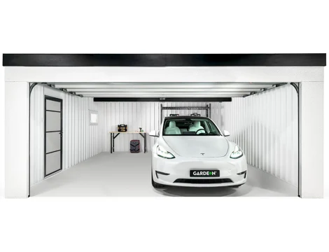GARDEON® Garáž se sekčními garážovými vraty Hörmann (5000 × 2125 mm)
