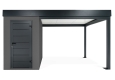 GARDEON® Mini zahradní domek s dveřmi Hörmann a přístřeškem