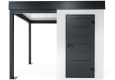 GARDEON® Mini zahradní domek s dveřmi Hörmann a přístřeškem