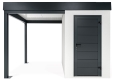 GARDEON® Mini zahradní domek s dveřmi Hörmann a přístřeškem
