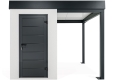 GARDEON® Mini zahradní domek s dveřmi Hörmann a přístřeškem