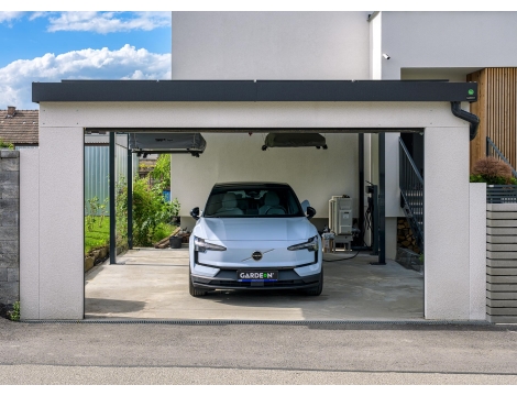 GARDEON® Přístřešek s garážovými vraty Hörmann
