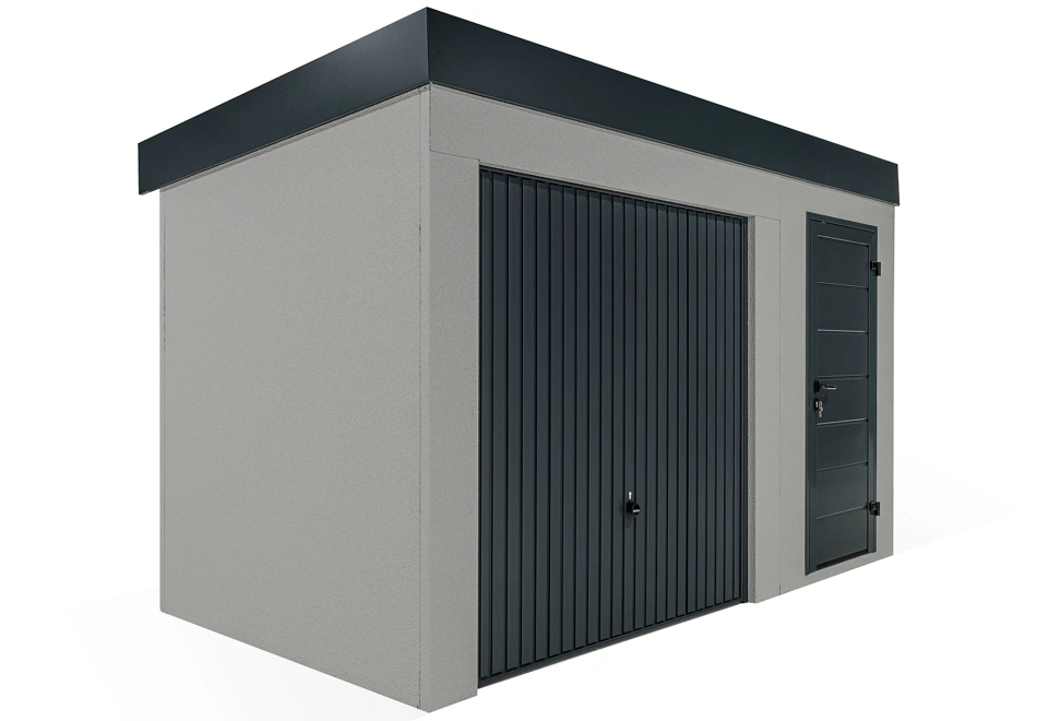 GARDEON® Zahradní domek s dveřmi a garážovými vraty Hörmann