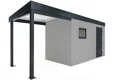 GARDEON® Zahradní domek s dveřmi a oknem Hörmann s přístřeškem