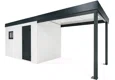 GARDEON® Zahradní domek s dveřmi a oknem Hörmann s přístřeškem