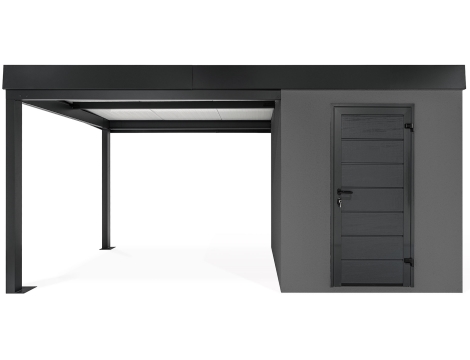 GARDEON® Zahradní domek s dveřmi Hörmann a přístřeškem