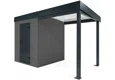 GARDEON® Zahradní domek s dveřmi Hörmann a přístřeškem