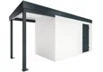 GARDEON® Zahradní domek s dveřmi Hörmann a přístřeškem