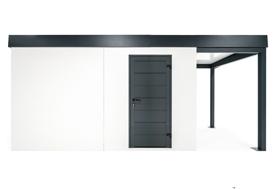 GARDEON® Zahradní domek s dveřmi Hörmann a přístřeškem