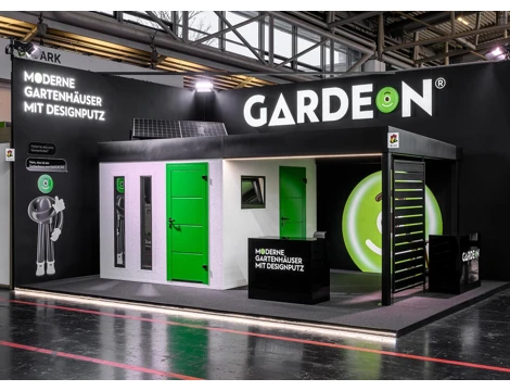 GARDEON® Zahradní domek s dveřmi Hörmann, dvěma okny, dvěma světlíky a přístřeškem