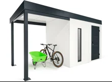 GARDEON® Zahradní domek s dveřmi Hörmann dveřmi, světlíkem a přístřeškem