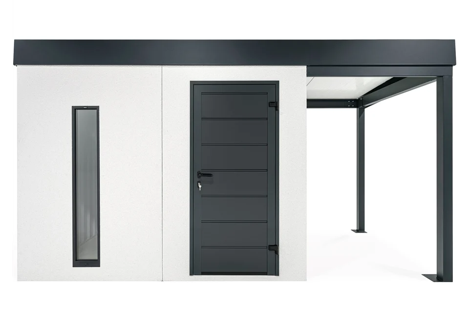 GARDEON® Zahradní domek s dveřmi Hörmann dveřmi, světlíkem a přístřeškem