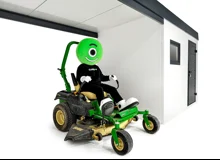 GARDEON® Zahradní domek s dveřmi Hörmann, oknem a přístřeškem