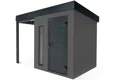 GARDEON® Zahradní domek s dveřmi Hörmann, světlíkem a přístřeškem