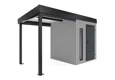 GARDEON® Zahradní domek s dveřmi Hörmann, světlíkem a přístřeškem