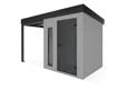 GARDEON® Zahradní domek s dveřmi Hörmann, světlíkem a přístřeškem