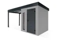 GARDEON® Zahradní domek s dveřmi Hörmann, světlíkem a přístřeškem