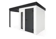 GARDEON® Zahradní domek s dveřmi Hörmann, světlíkem a přístřeškem