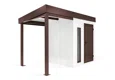 GARDEON® Zahradní domek s dveřmi Hörmann, světlíkem a přístřeškem