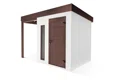 GARDEON® Zahradní domek s dveřmi Hörmann, světlíkem a přístřeškem