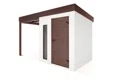 GARDEON® Zahradní domek s dveřmi Hörmann, světlíkem a přístřeškem