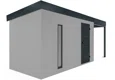 GARDEON® Zahradní domek s dveřmi Hörmann, světlíkem a přístřeškem