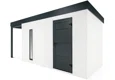 GARDEON® Zahradní domek s dveřmi Hörmann, světlíkem a přístřeškem