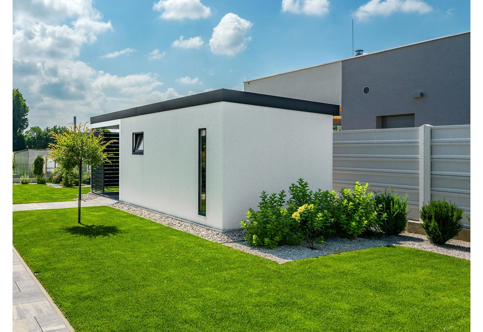 GARDEON® Zahradní domek s dveřmi, oknem, světlíkem a přístřeškem