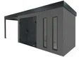 GARDEON® Zahradní domek s dvojitými dveřmi Hörmann a přístřeškem