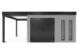 GARDEON® Zahradní domek s dvojitými dveřmi Hörmann a přístřeškem