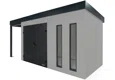 GARDEON® Zahradní domek s dvojitými dveřmi Hörmann a přístřeškem