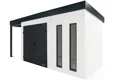 GARDEON® Zahradní domek s dvojitými dveřmi Hörmann a přístřeškem