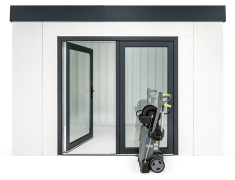 GARDEON® Zahradní domek s dvojitými panoramatickými dveřmi