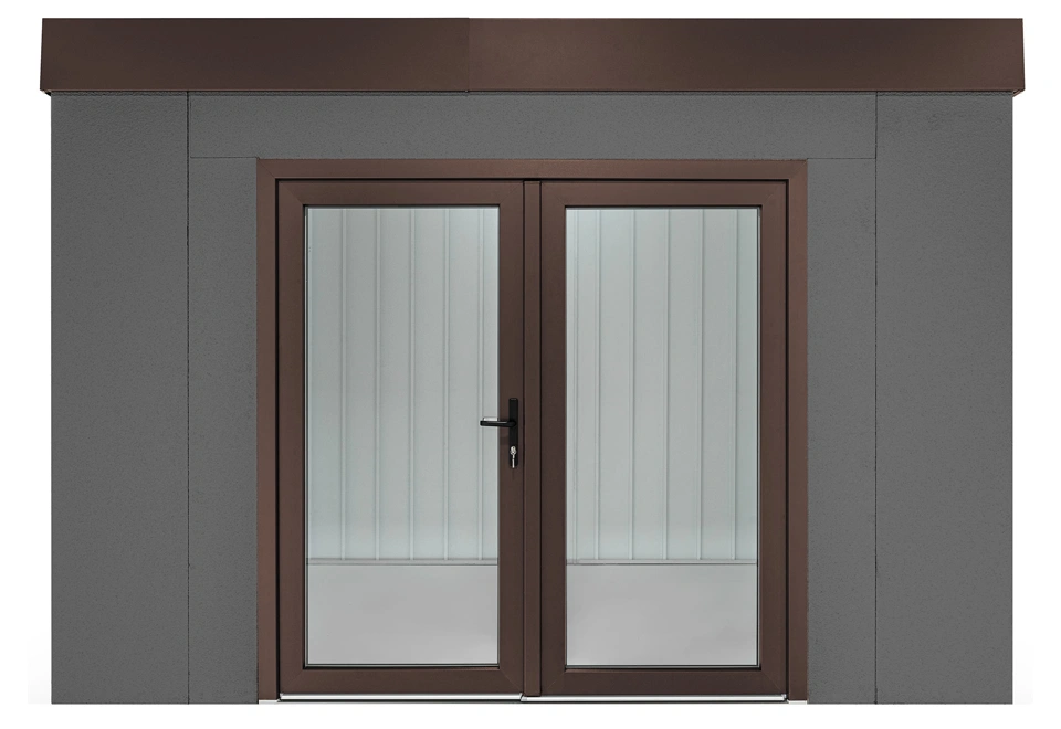 GARDEON® Zahradní domek s dvojitými panoramatickými dveřmi