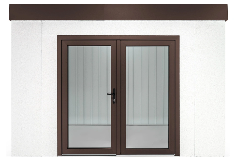 GARDEON® Zahradní domek s dvojitými panoramatickými dveřmi