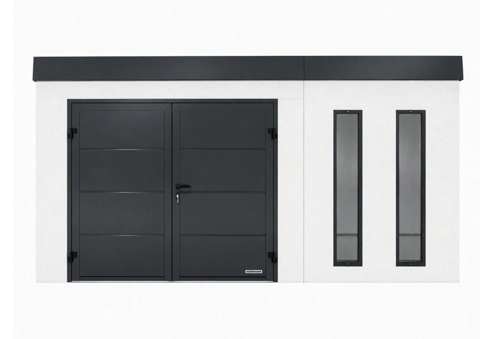 GARDEON® Zahradní domek s dvoukřídlými dveřmi Hörmann a dvěma světlíky