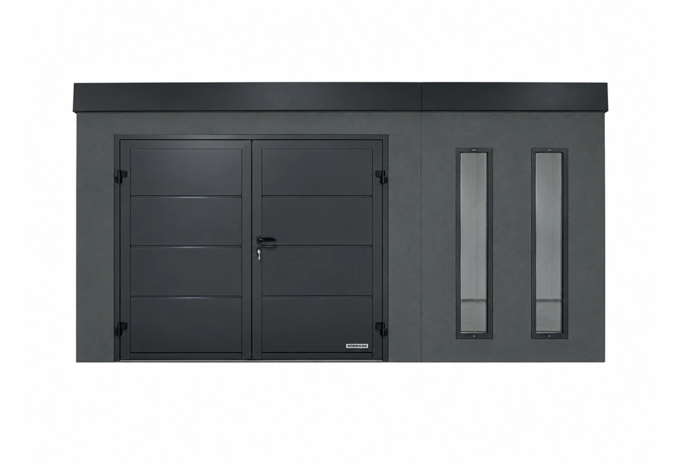 GARDEON® Zahradní domek s dvoukřídlými dveřmi Hörmann a dvěma světlíky