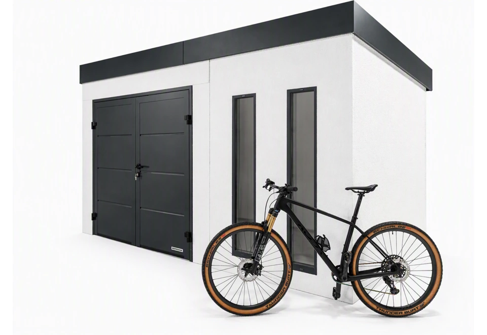GARDEON® Zahradní domek s dvoukřídlými dveřmi Hörmann a dvěma světlíky