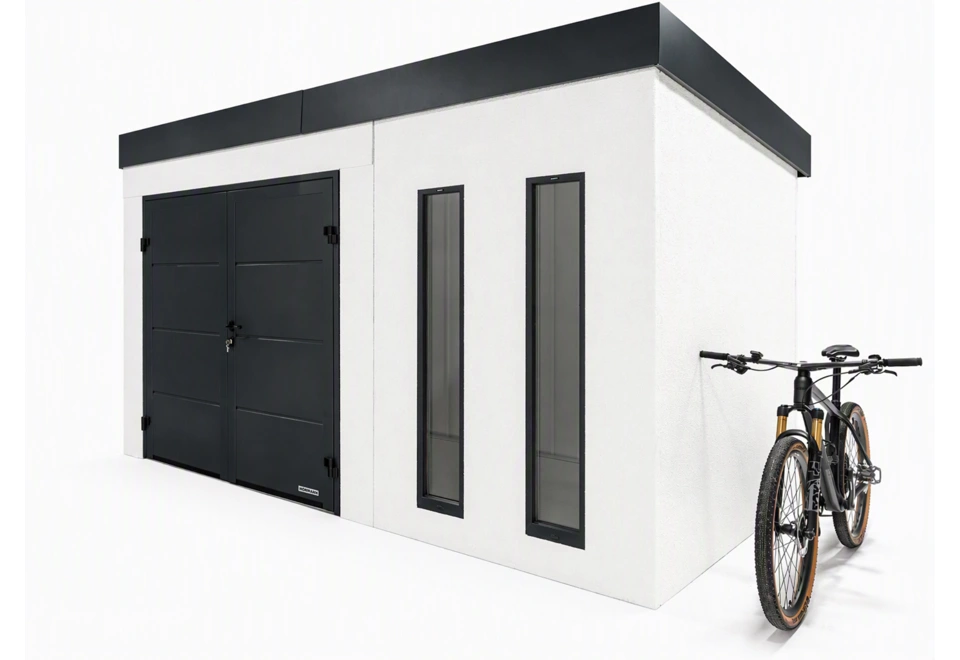 GARDEON® Zahradní domek s dvoukřídlými dveřmi Hörmann a dvěma světlíky