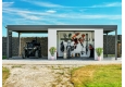 GARDEON® Zahradní domek s garážovou bránou a dvěma přístřešky