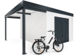 GARDEON® Zahradní domek s garážovými vraty Hörmann a přístřeškem