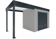 GARDEON® Zahradní domek s garážovými vraty Hörmann a přístřeškem